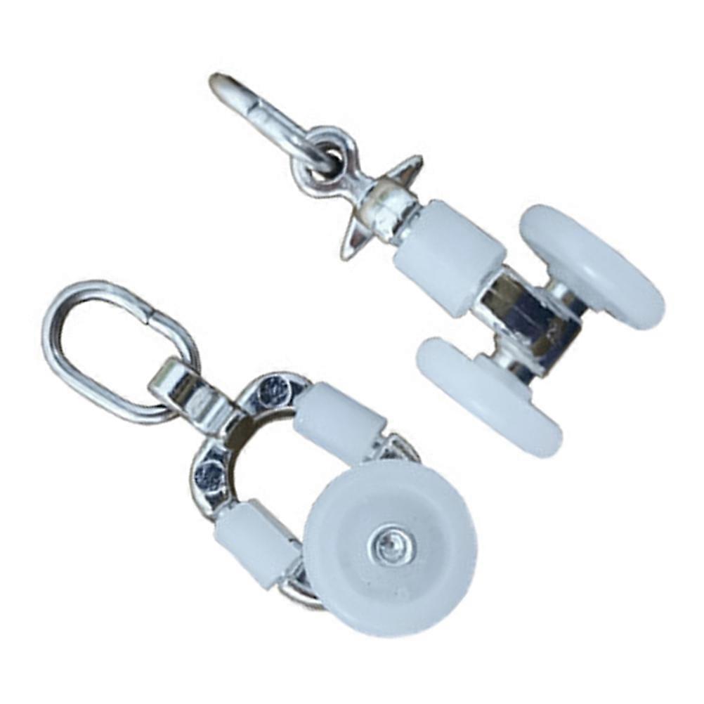 20Pcs Curtain Track Gliders Double Wheel Rolling Rail Runner Slider Rollers