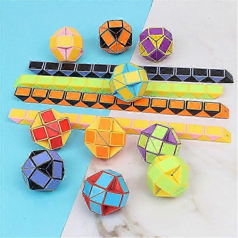 24 Magic Snake Dice Magic Speed Dice, Color Random