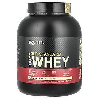 Optimum Nutrition, Gold Standard® 100 % vassleprotein, vaniljglass, 2,26 kg