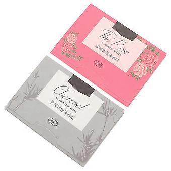 Carta assorbente per pelli grasse, fogli assorbenti per il viso, confezione da 2 pezzi, colori assortiti.