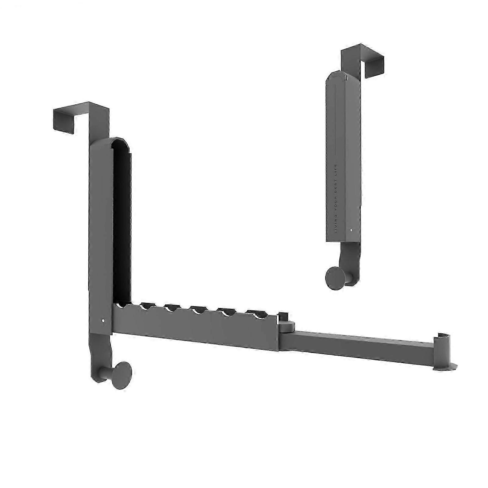Portable Folding Hanger Hook compatible with Door Includes Adjustable Clamp And Additional Storage Hook compatible with Versatile Use