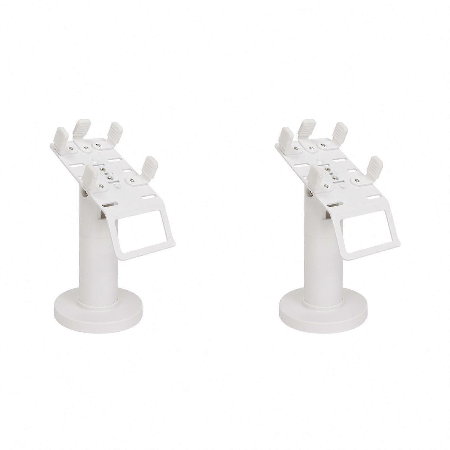 Double Tilt-Angle Terminal Cradle Solid Platform Compact Payment Console Holders Retail Counter Stand