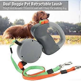Double Dog Leash Retractable Pet Puppy Walking LeadDog Leash - CYA