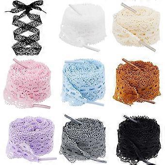 8 paar, 8 kleuren, veters voor modieuze sneakers, polyester veters