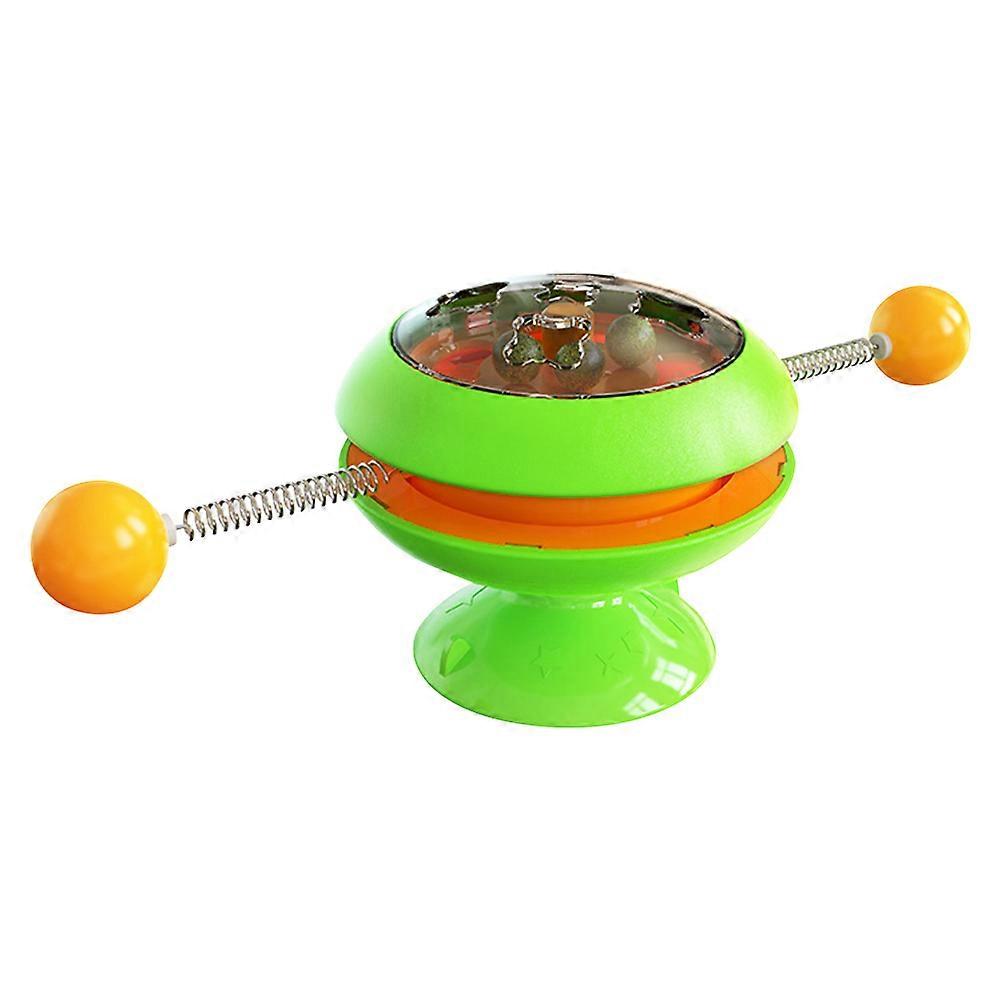 Multi-Function Cat Turntable Toy for Pet Use in Green