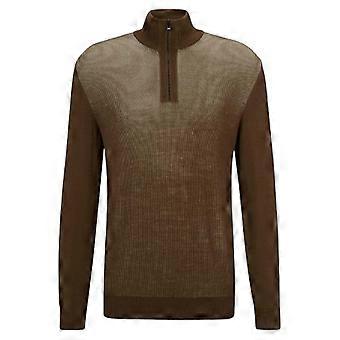 Boss Mens Funnel Neck Regular Sweater Top
