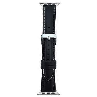 Pulseira de Relógio para Apple Watch Series 10 9 8 7 SE 6 5 4 3 2 1 42mm 41mm 40mm 38mm Textura Nappa Pulseira de Couro Ajustável