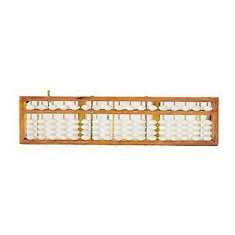 Reset Button Equipped Professional Wooden Abacus Calculator for Accountants Clerks