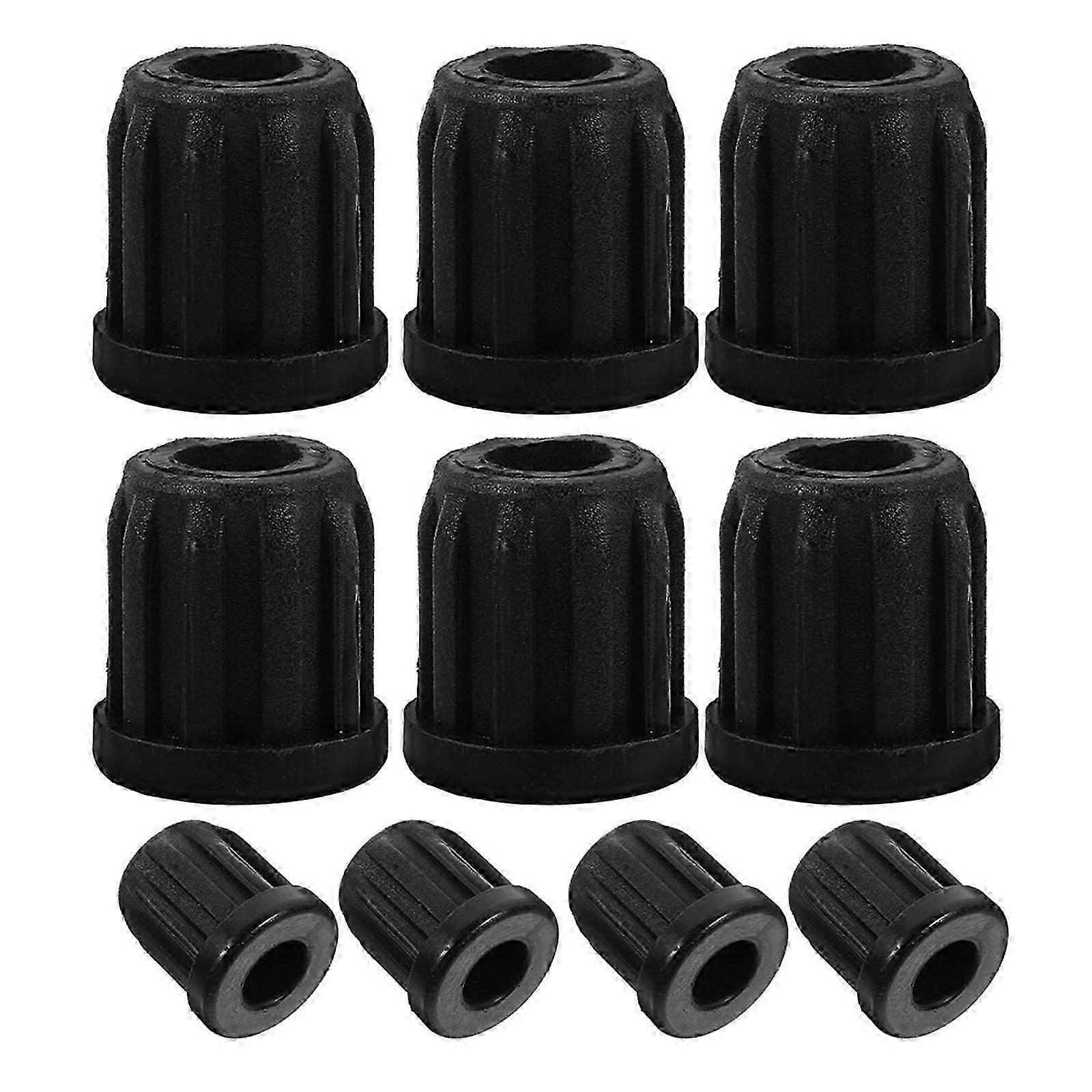 10Pcs Caster Socket Sleeve Inserts Plastic Caster Stem Socket Inserts Caps Small Caster Socket Inserts Practical Caster Sleeve Inserts