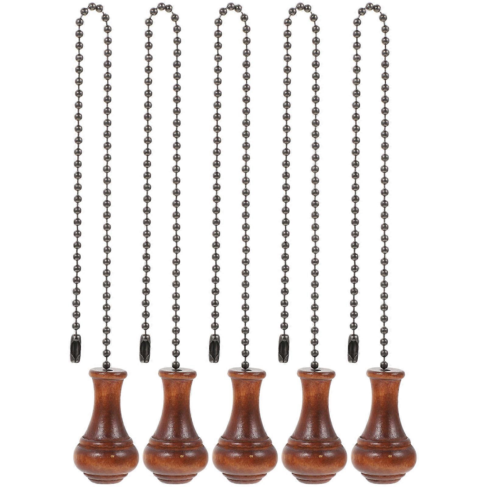 5pcs Ceiling Fan Pull Chain Fan Beaded Pull Chain Light Fixture Pulling Chain