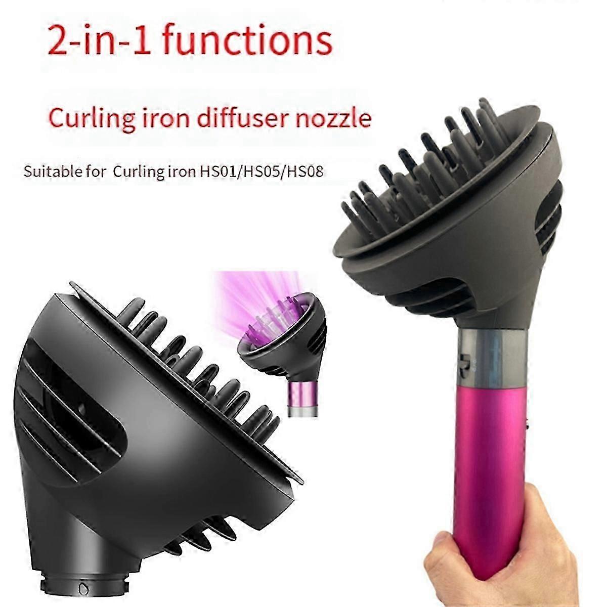 Diffuser attachment for Dyson Airwrap HS01 HS05 HS08 two-mode styling