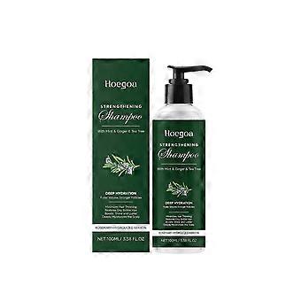 Champú de romero Hoegoa: limpieza suave y nutrición para un cuero cabelludo con volumen natural.