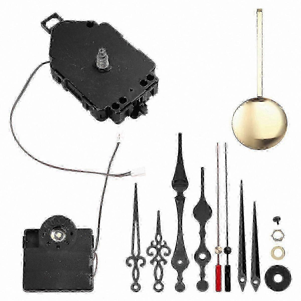 Westminster Chime Quartz Clock Movement Kit with Pendulum and Hands compatible with DIY Clock Making