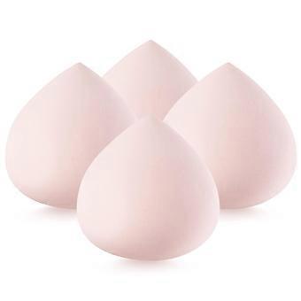 4 stk. sminkeblender-svamp til ansiktsfoundation (rosa)