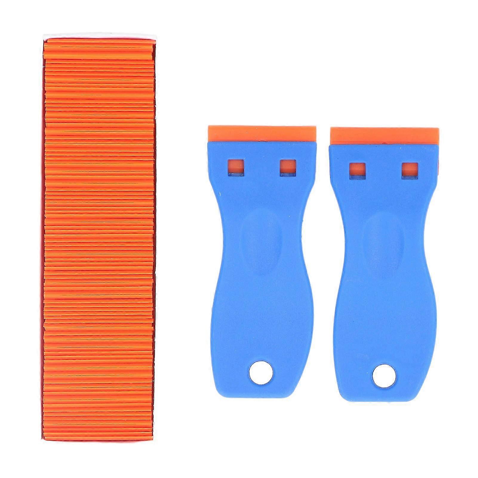 102Pcs ABS Double Edged Blade Razor Scraper Tool Set for Glue Cleaning