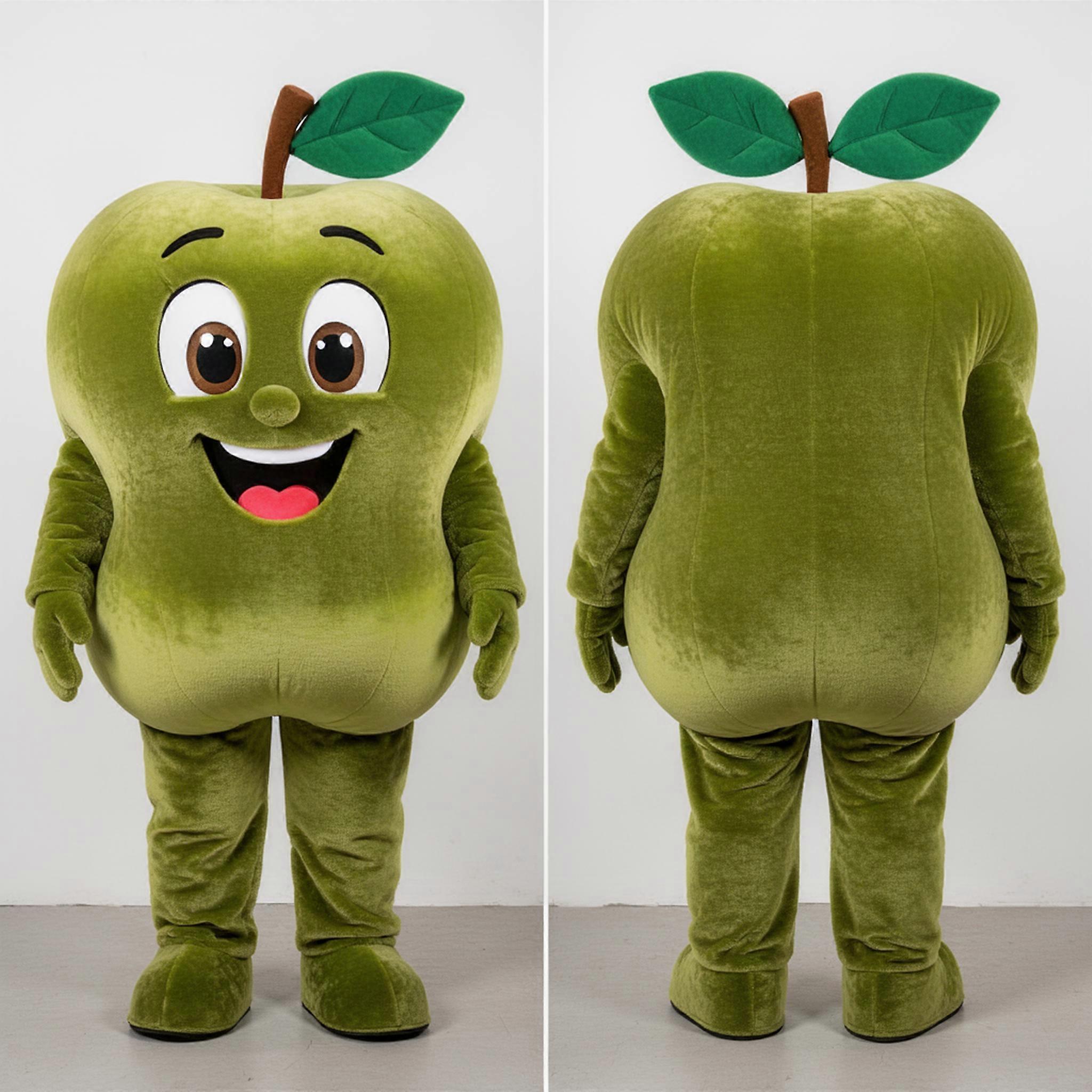 MASTICOT Olive Green Plump Apple Mascot