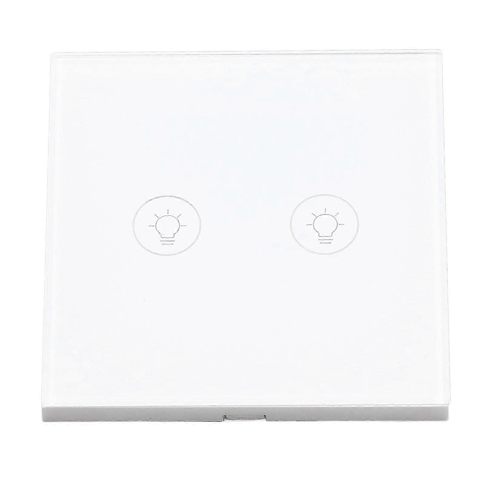 Wall Touch Dimming Light Switch 90- Tempered Glass Timing Function Smart APP Control Compatible with Zigbee