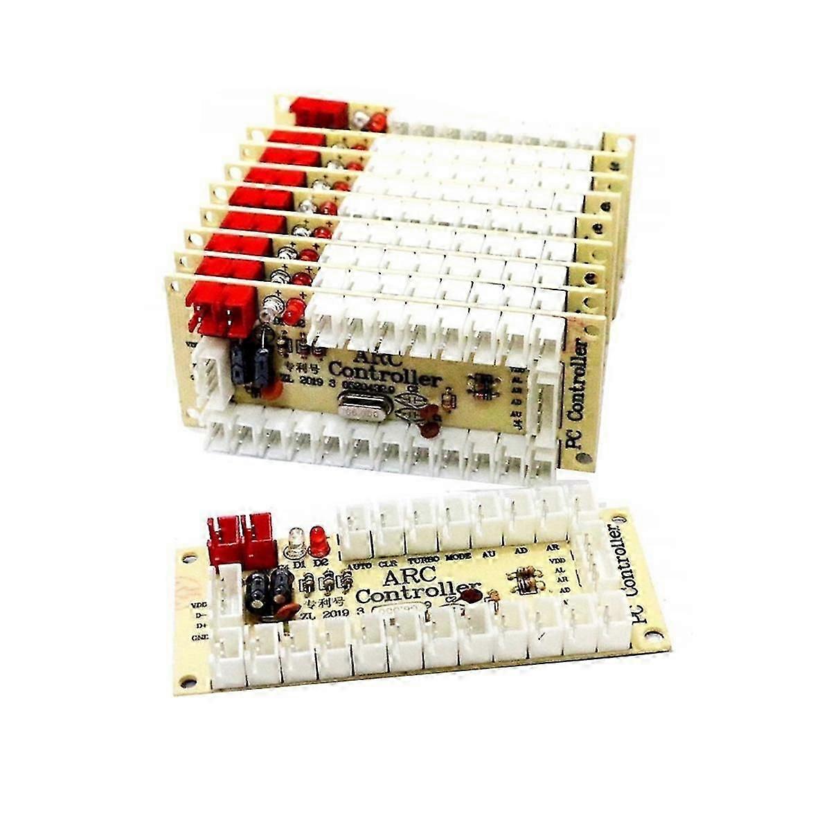 10 Adet Arc968 Usb Denetleyici Kartı Oyun Joystick Denetleyicisi Için Sıfır Gecikme Arcade Düğme Kodlayıcı