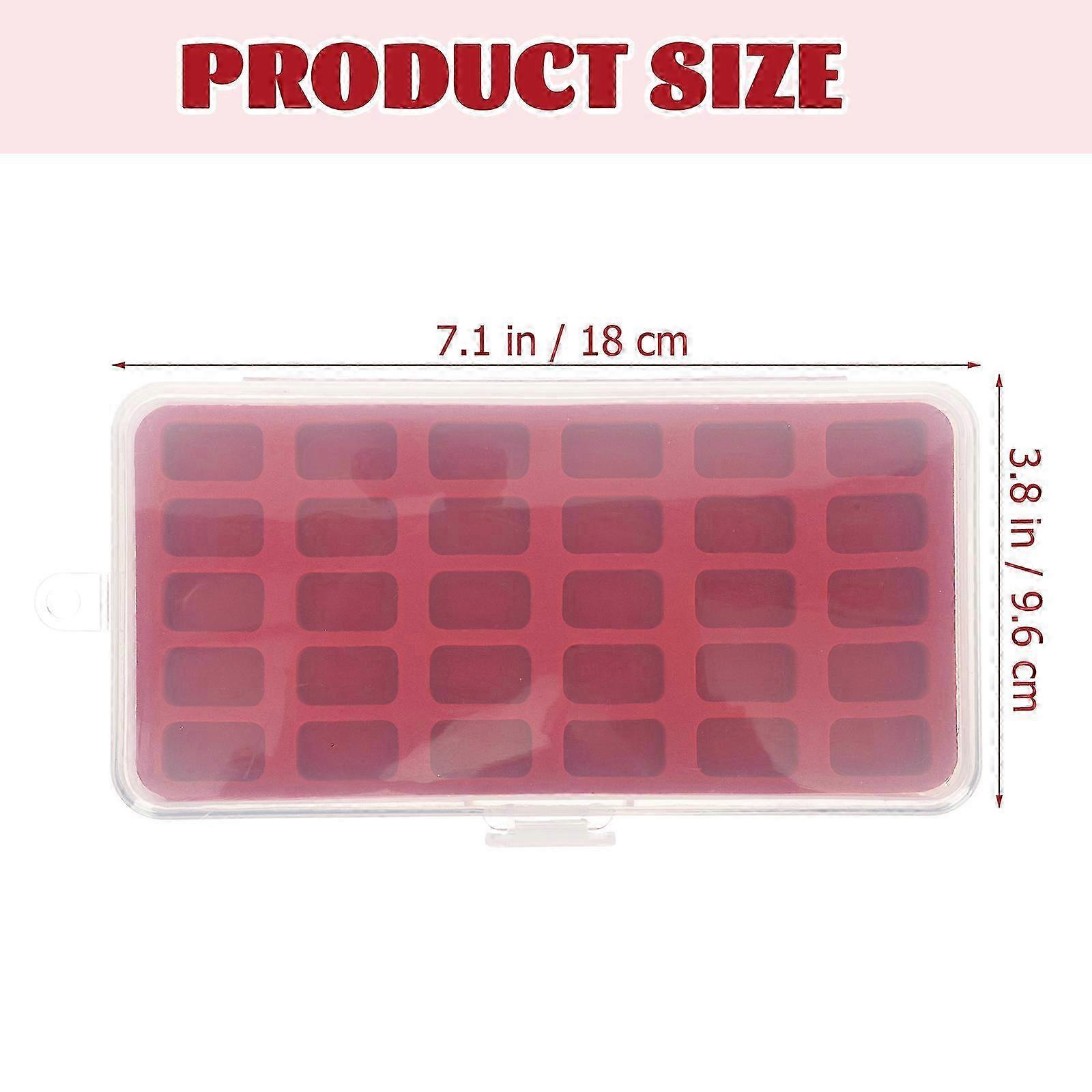Durable Red Bobbin Storage Case