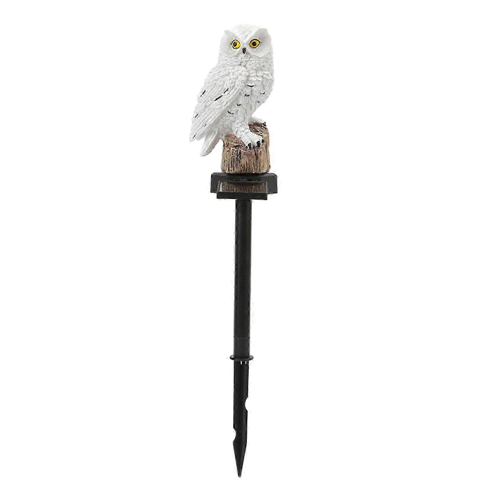 Solar-Powered Owl Lawn Light