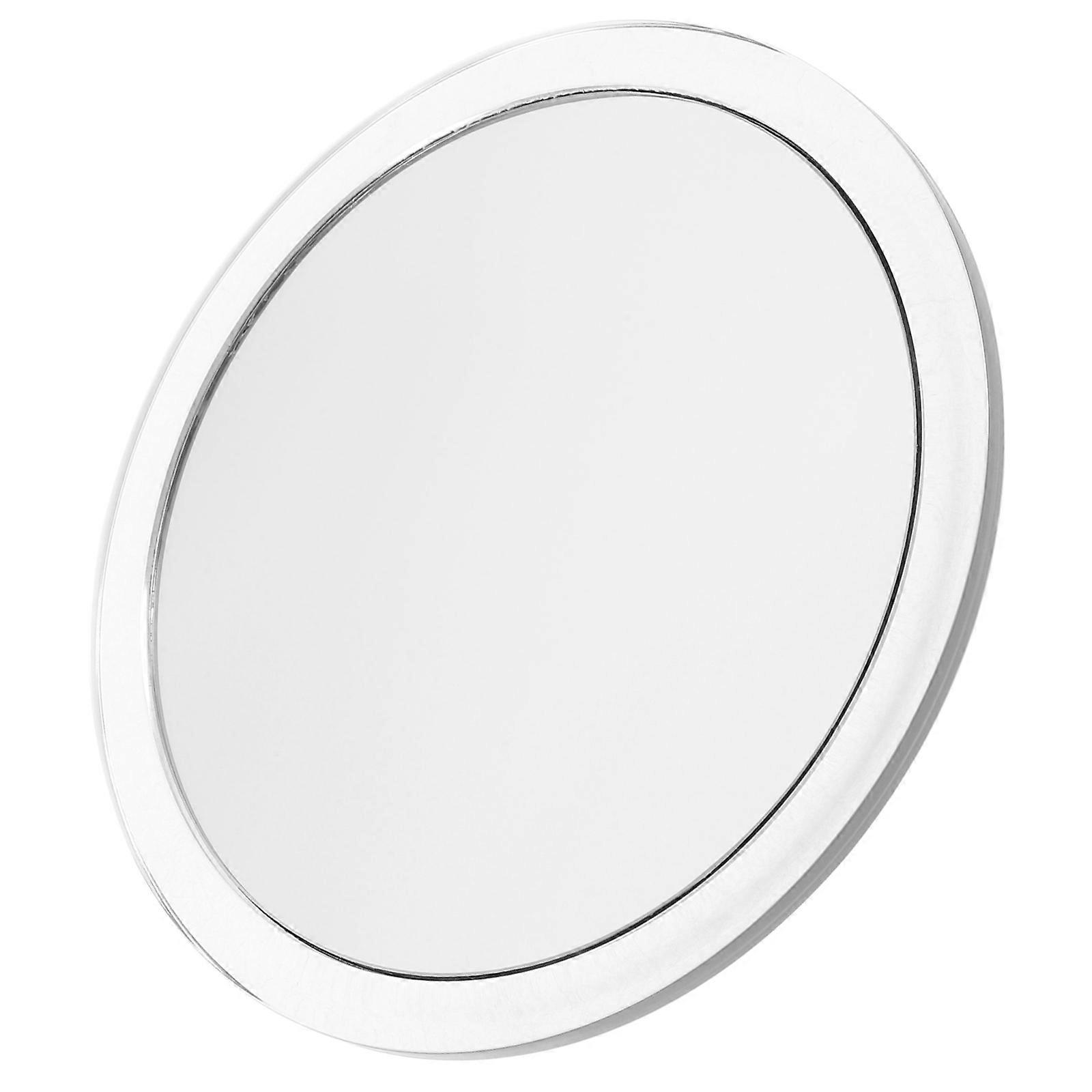Single Side Magnifying Mirror for Bathroom Makeup 4Pcs Silver