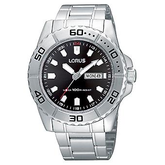 Lorus klockor kvarts analog man klocka med RH313AX9 rostfrittstål armband