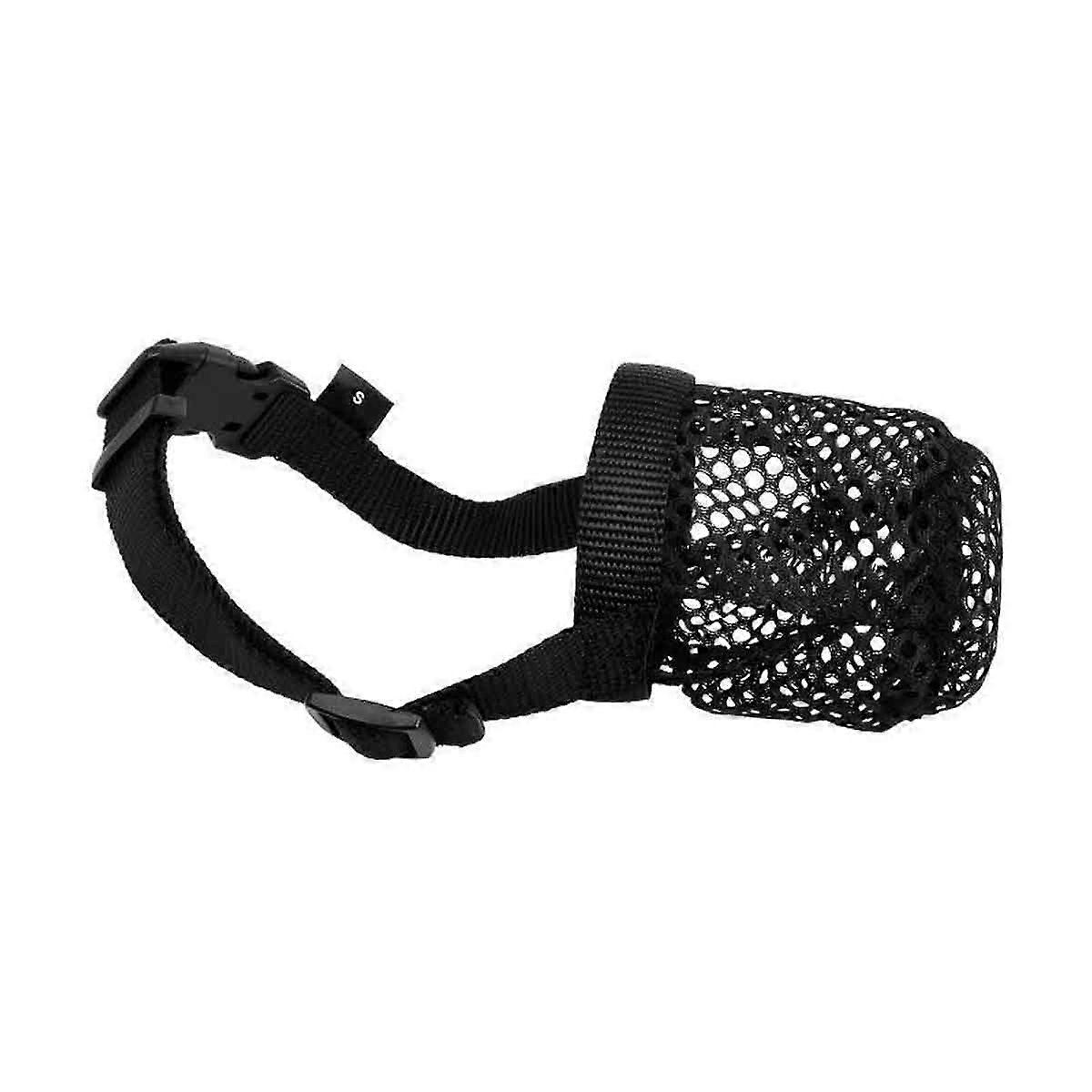 Breathable Mesh Muzzle Adjustable Ventilated Snout-Friendly for Small Dogs