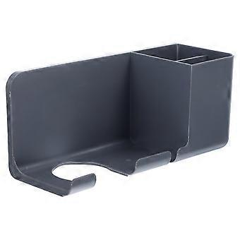 Hair Dryer Storage Holder Hair Dryer Rack for Home Grey Durable PP