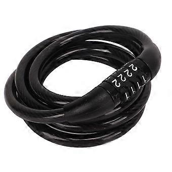 Bike Cable Lock, 4 Digit Combination, Manganese Steel, Anti Theft Bicycle Lock for Scooter, Motorcycle, Door, Gate, Fence