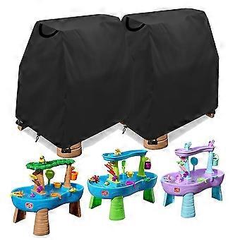 Outdoor Kids Water Table Cover Waterproof Protective Fit for Step2 Rain Showers Splash Pond Table, Durable Oxford Fabric, Pack of 2