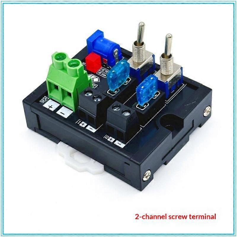 2/4/6/8 Channel Dc Toggle Switch Power Distribution Module Spring Connection With Fuse & Led Indicator Per Channel