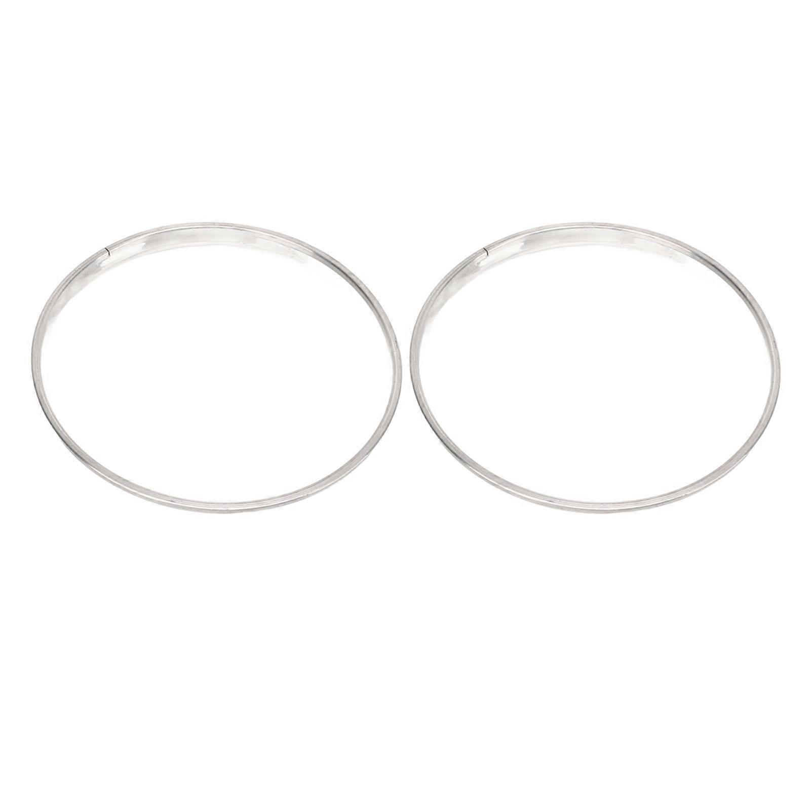 2Pcs  head 8.5in   Head 2 Layer Polyester Film Instrument Accessory for Replacement