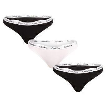 Calvin Klein Womens/Ladies Branded Thong (Pack of 3)