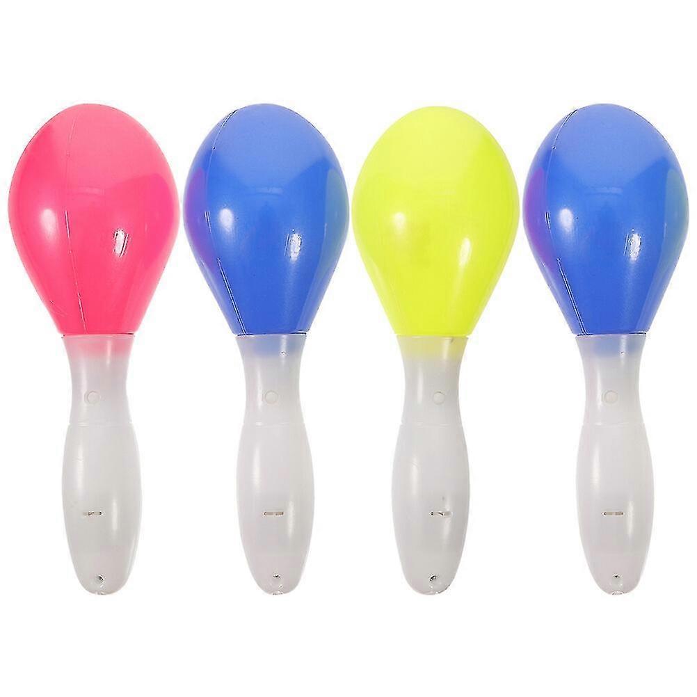 Glowing LED Maracas 4 Piece