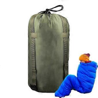 Waterproof Camping Sleeping Bag Storage Bag, Lightweight Nylon Stuff Sack with Drawstring for Backpacking and Hiking