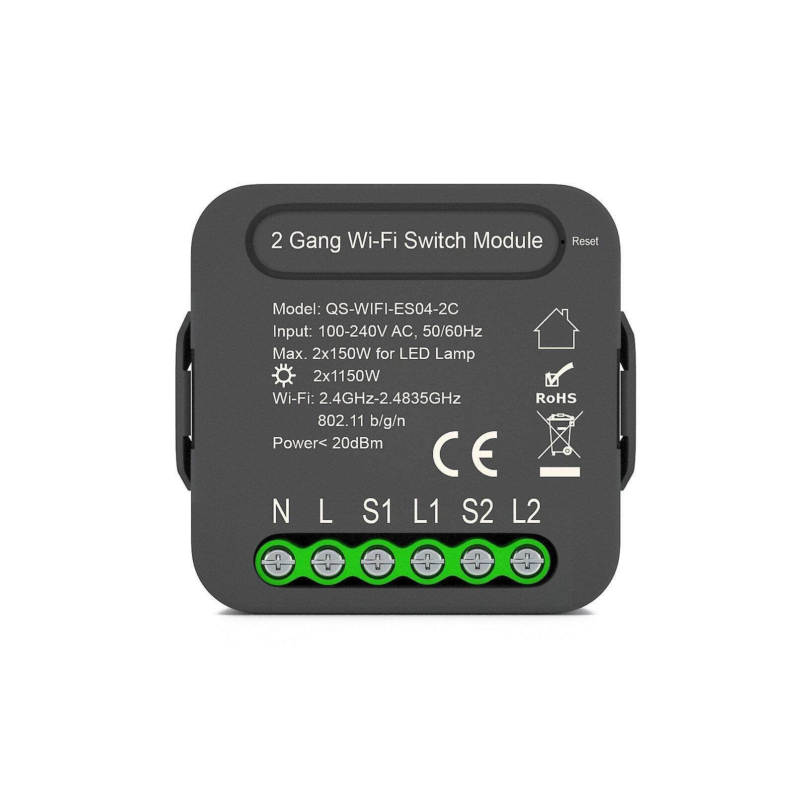 Switch Module With 2 Gang Dual Way Control App Smart Home Interruptor Work For Alexa Google Home