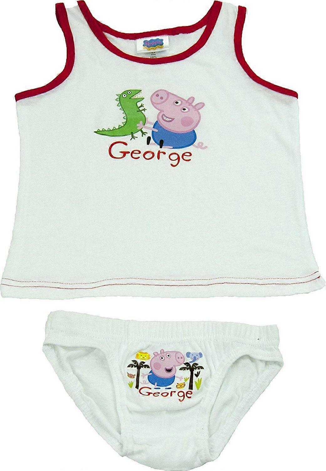 Gutter George Pig kroppsnær / Vest & truser sett