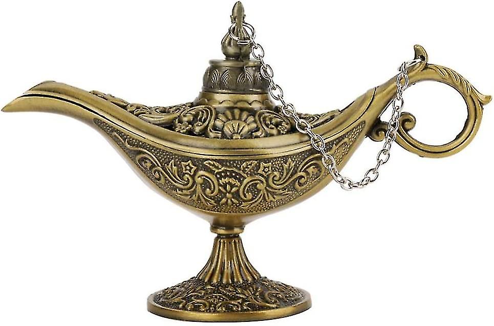 Taisuko Aladdin Wunschlampe - Vintage Metall Lampe In Blau Oder Rot