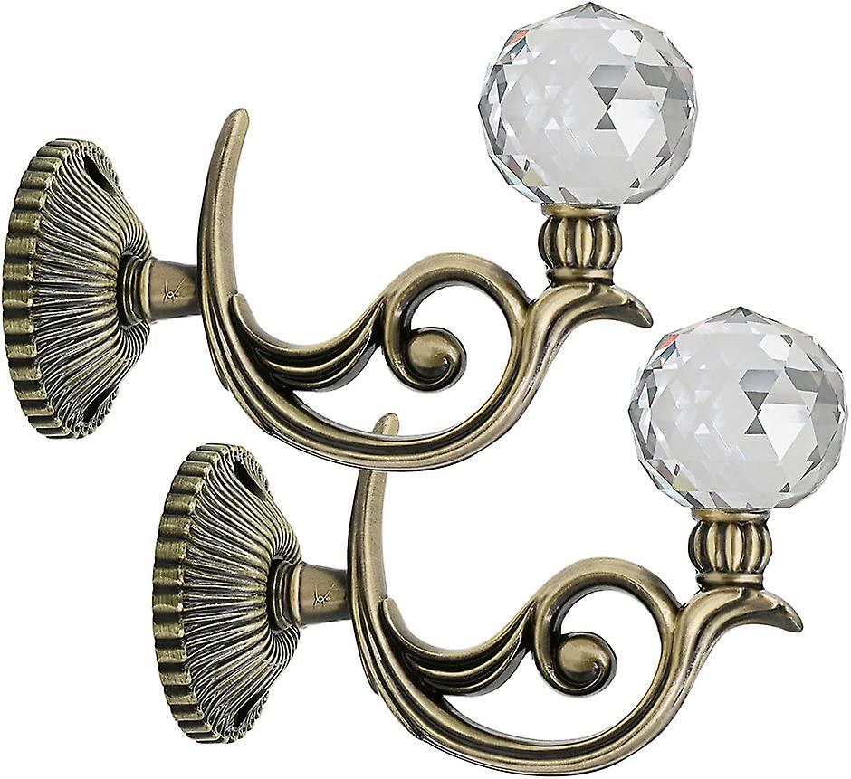 1 Pair Green Bronze Crystal Ball Curtain Tiebacks