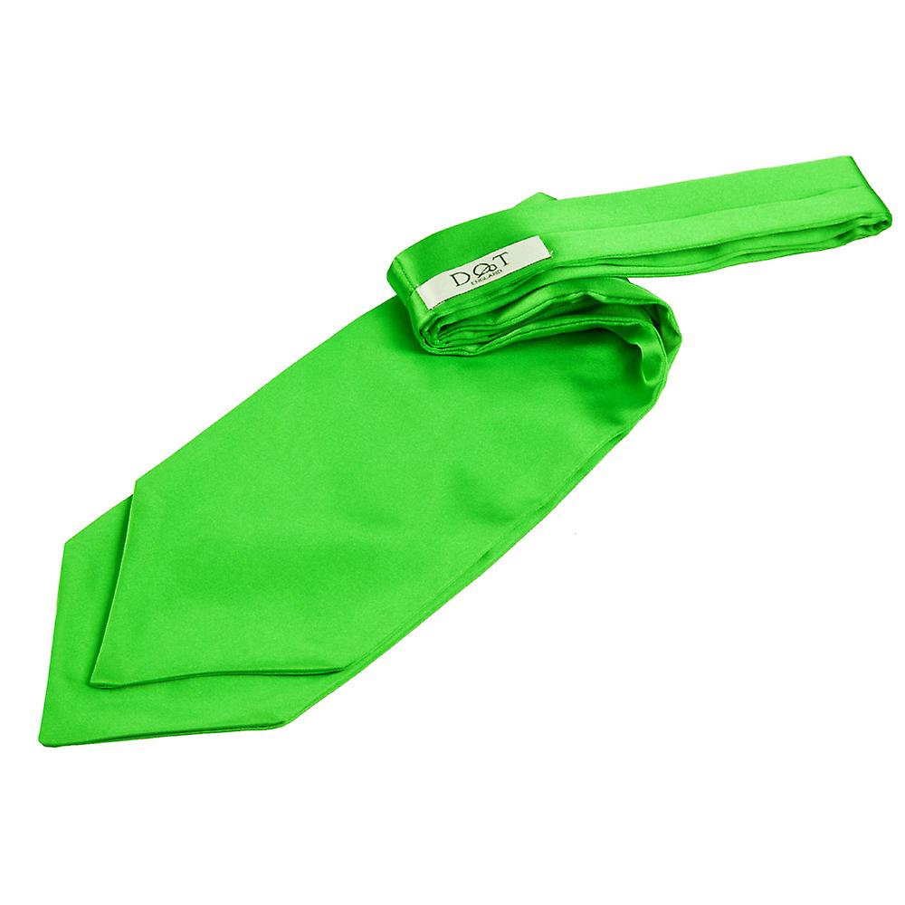 Apple Green Plain Satin Self-Tie Wedding Cravat