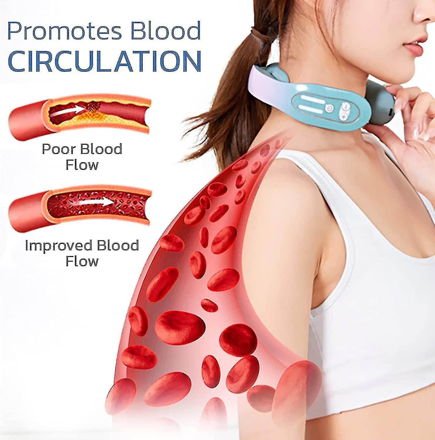 Dispositivo massaggiatore linfatico per agopunti del collo, macchina per drenaggio linfatico, dispositivo massaggiatore linfatico per agopunti del collo, collo