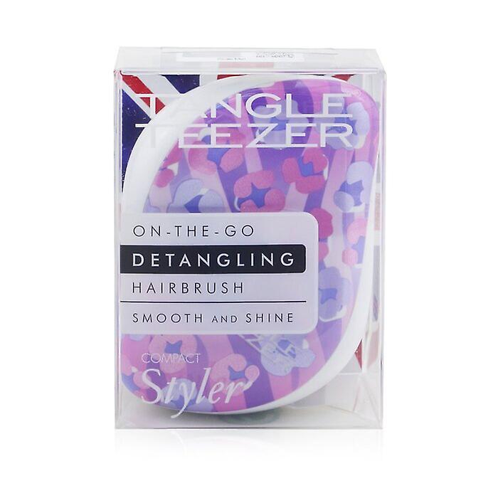Tangle Teezer Compact Styler On-the-go Detangling Hair Brush - # Digit. Leopard 1pc