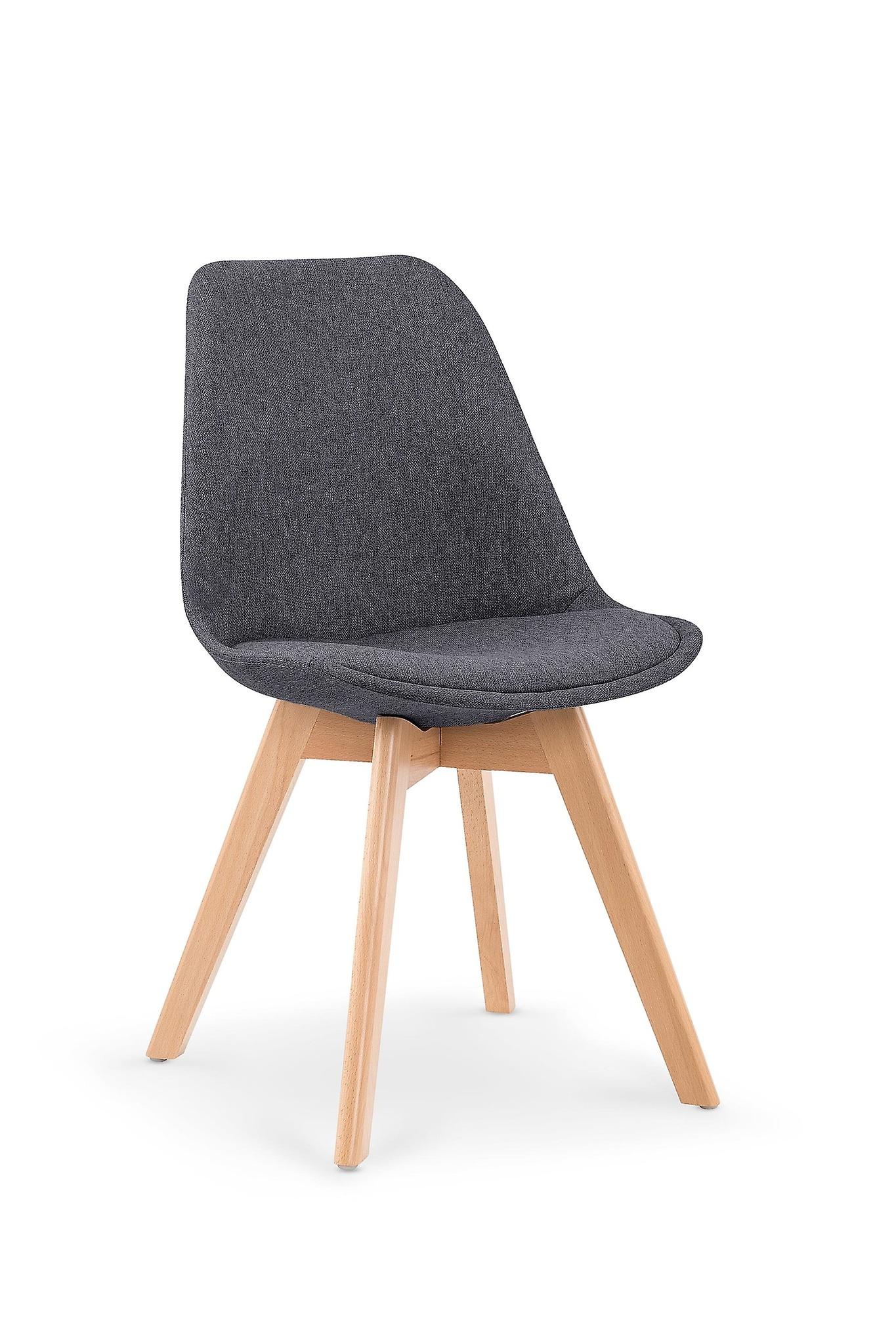 Dining chair - fabric - 48x83x54 cm - dark grey
