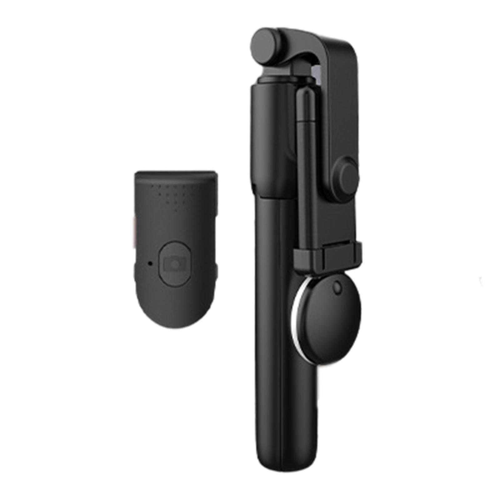 Selfie Stick with LED Light 360 Rotation Lightweight Vlogs Stabilizer Black