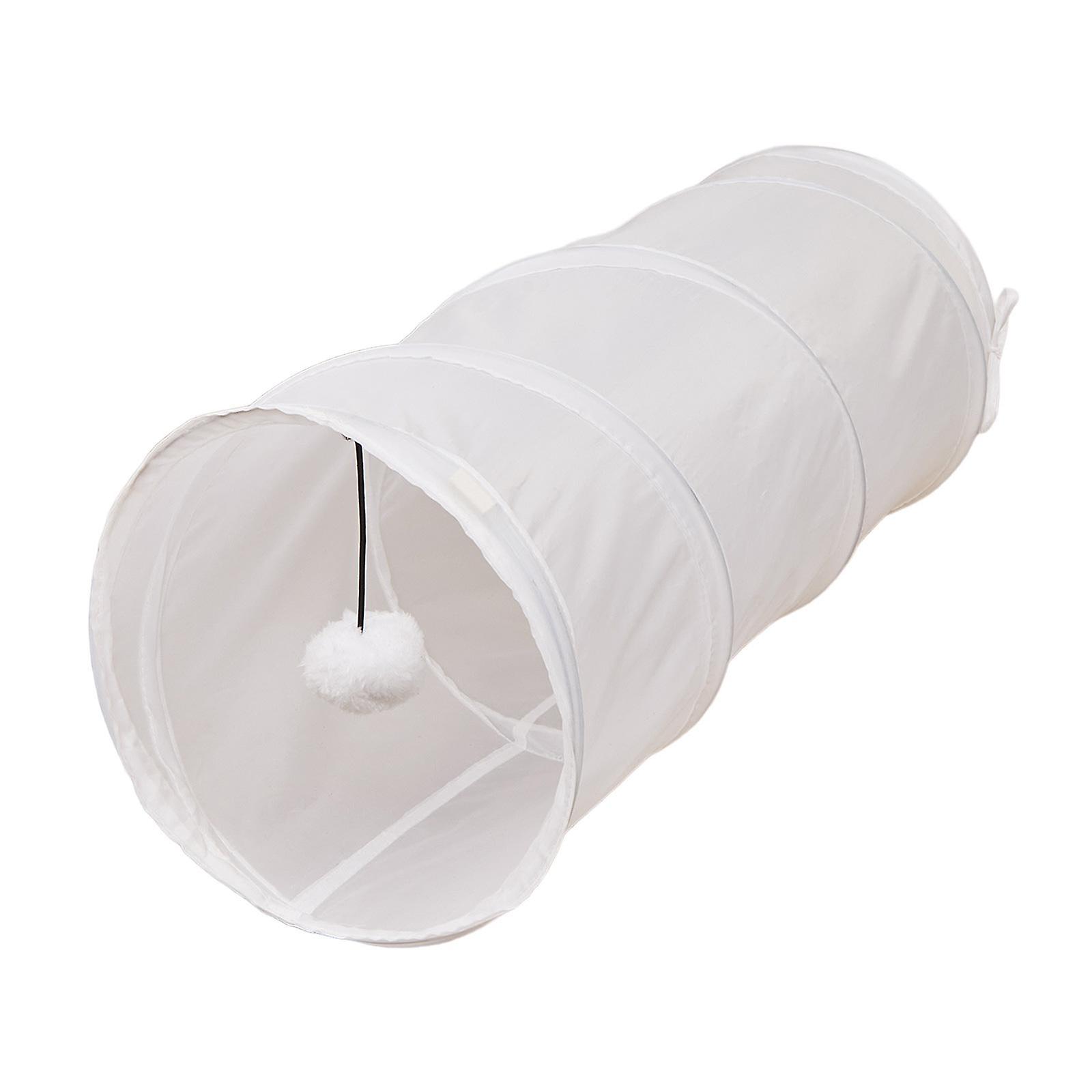 Kitten Tunnel Tube Training Folded Kitten Cat Toys with Play Ball Cat Tunnel Regular