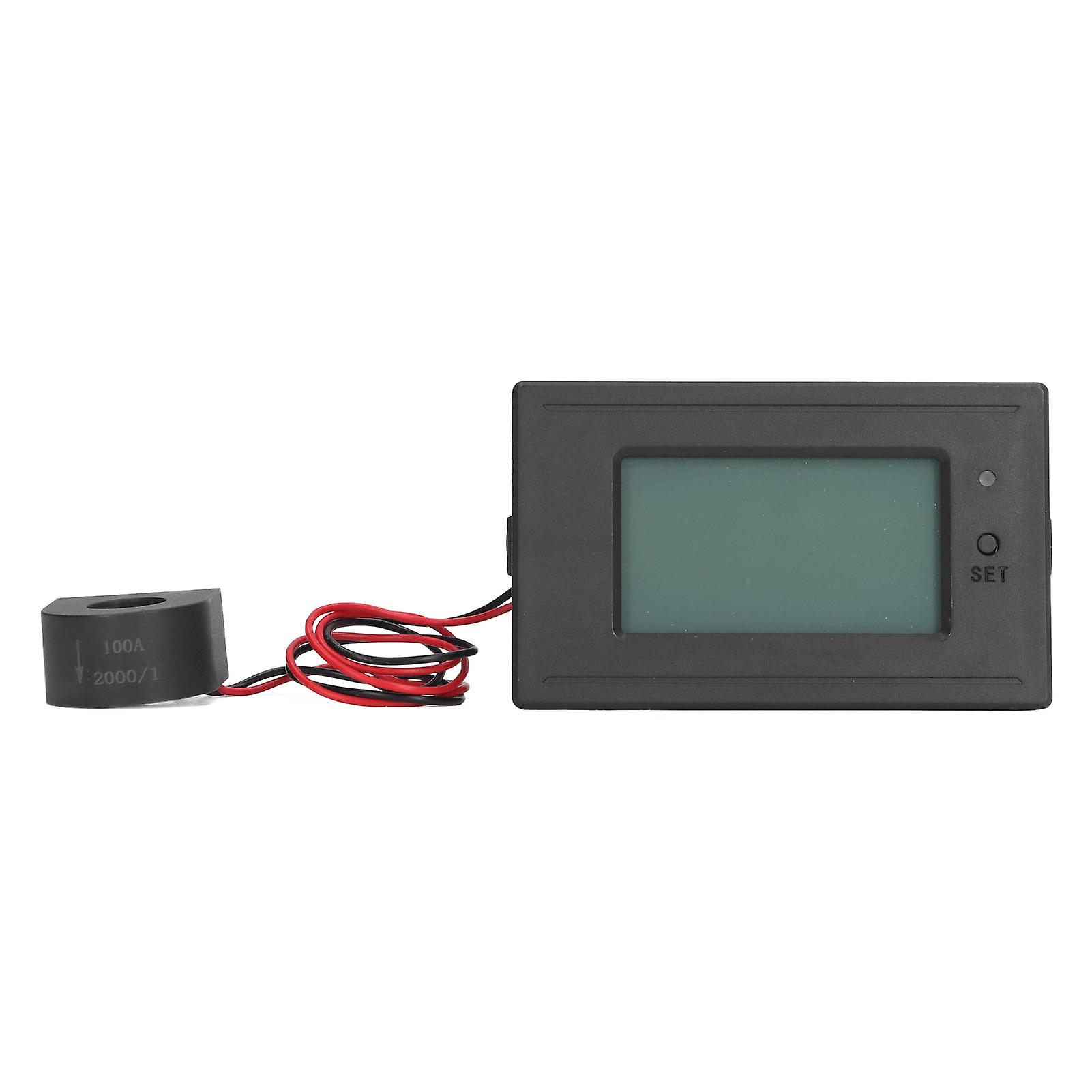 AC Current Voltage Amperage Power Energy Panel Meter with LCD Digital Display 40 to 280V