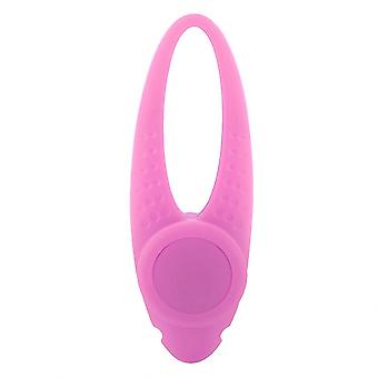 Pet Collar Pendant Safety Flashing Glow Light Blinking LED Light Dog Tag Ornament (Pink)