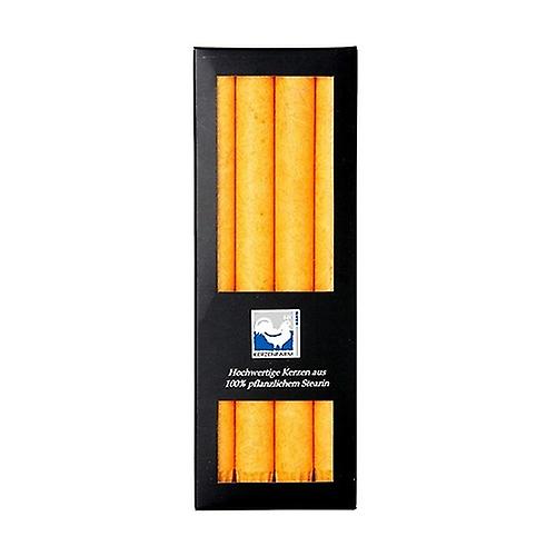 Cylindrical candles for yellow candelabra 4 units