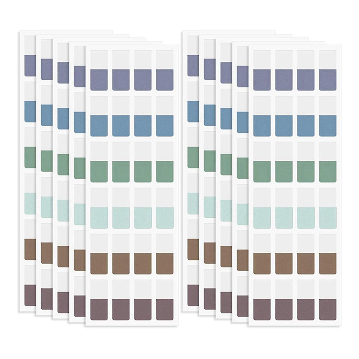 Sticky Index Tabs Multicolor Self-Adhesive Book Tabs 0.47 x 1.1 Inch Writable Page Tabs Transparent