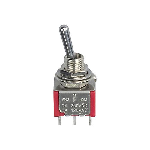 CENTER OFF DPDT Miniature toggle Solder Tag Switch Stainless Steel Housing